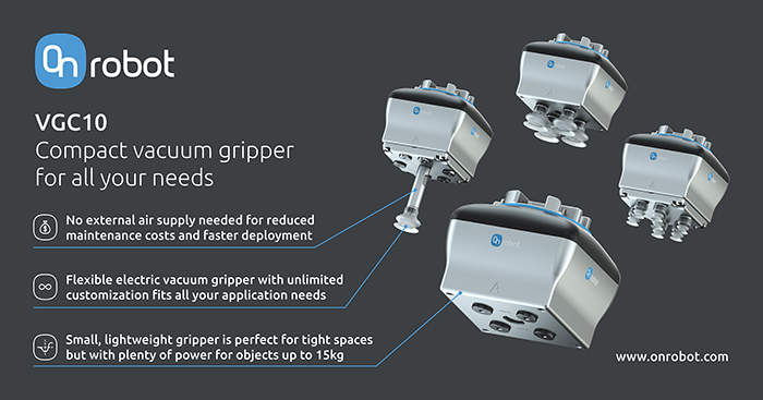 OnRobot VGC10 Compact electric Vacuum Gripper