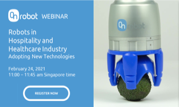 Join us for a conversation about current and future robotic applications in the hospitality and healthcare industry on Feb 24 at 11 - 11:45 am Singapore time. 