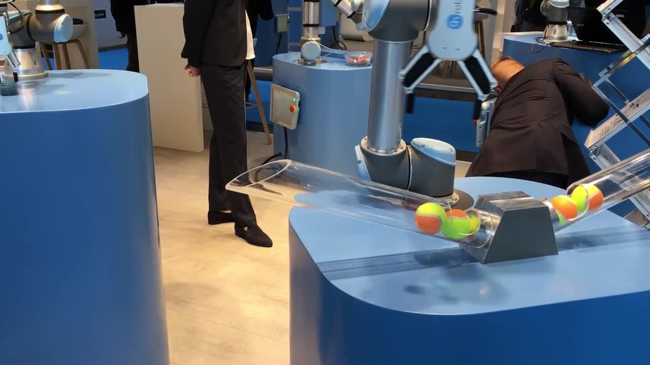 Aplicația OnRobot Pick and Place RG6 la Automatica 2018